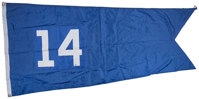 Ernie Banks #14 In Memoriam Flag Flown at Wrigley Field (MLB Authenticated)